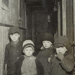 Four Boys in Coats