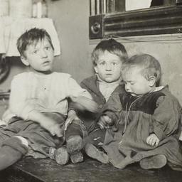 Three Children on Table