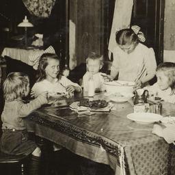 Children Eating around Table