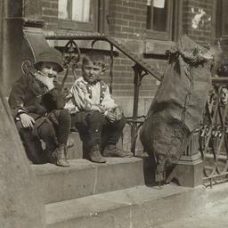 Two Boys on Stoop