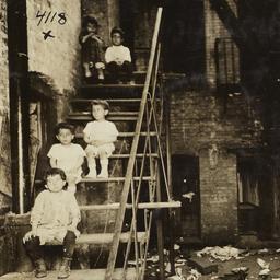 Children on Tenement Stairs