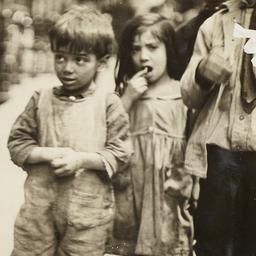 Six Children on Sidewalk
