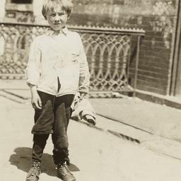 Boy Holding Cloth