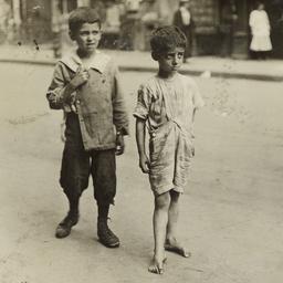 Barefoot Boy and Boy in Sho...