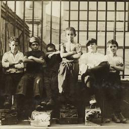 Boys with Shoeshine Boxes i...