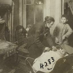 Family with Baby in Carriage