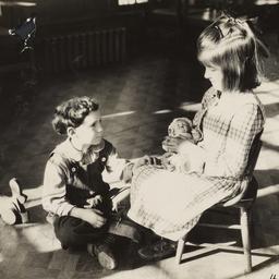 Boy and Girl with Doll