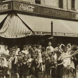Children in Front of Pharmacy