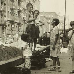 Children on Sidewalk near M...