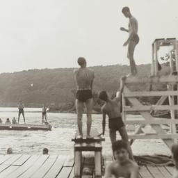 Boys on Dock