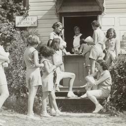Girls Outside Building