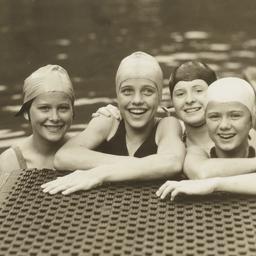 Girls at Edge of Dock