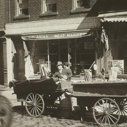 Pushcart in Front of Meat M...