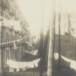 Clotheslines Above Wooden F...