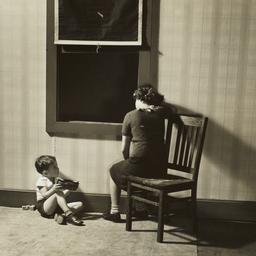 Boy with Toys near Window