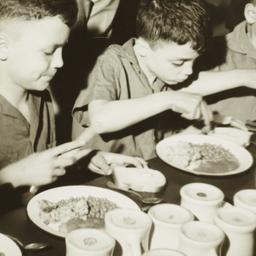 Three Boys Eating