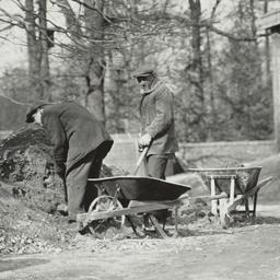 Men Shoveling Dirt