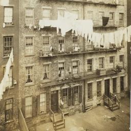 Rear View of Tenement Houses