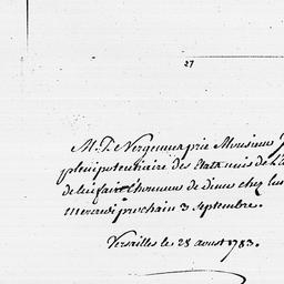 [Document, 1783 August 23]
