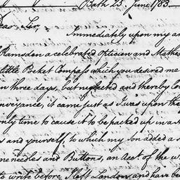 [Document, 1783 June 25]