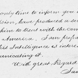 [Document, 1782 September 28]