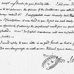 [Document, 1782 April 05]