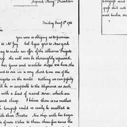 [Document, 1786 January 07]