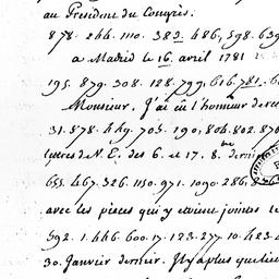 [Document, 1781 April 25]