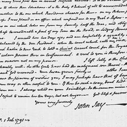 [Document, 1791 February 01]