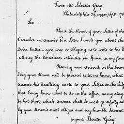 [Document, 1786 September 29]