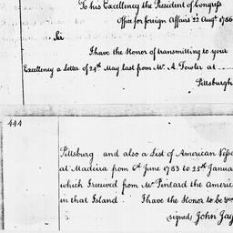 [Document, 1786 August 22]