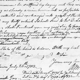 [Document, 1783 July 24]