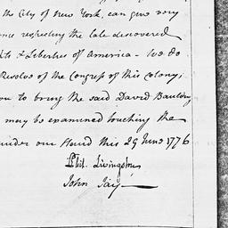 [Document, 1776 June 29]