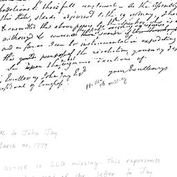 [Document, 1779 March 20]
