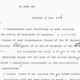 [Document, 1778 December 12]