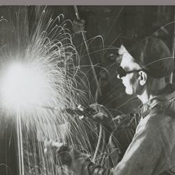 Photograph of welder, Empir...
