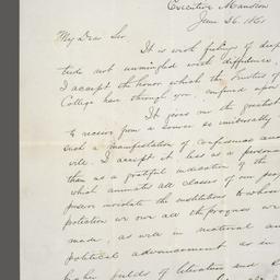 Manuscript letter in John H...