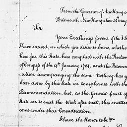 [Document, 1786 May 25]