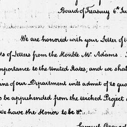 [Document, 1787 July 06]