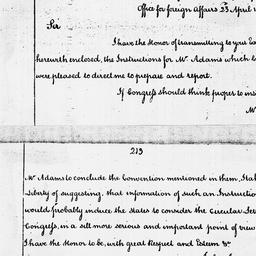 [Document, 1787 April 23]