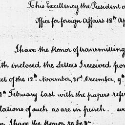 [Document, 1787 April 18]