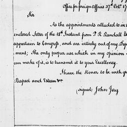 [Document, 1786 October 27]