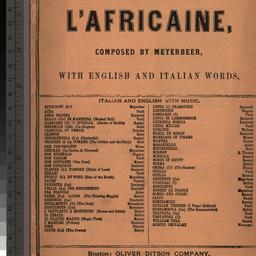 L' Africaine, composed ...