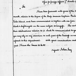 [Document, 1788 March 07]