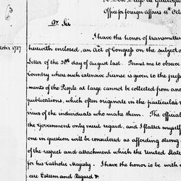 [Document, 1787 October 11]
