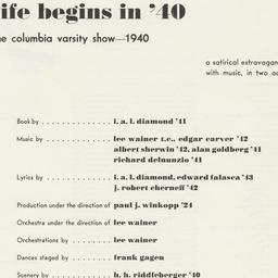 Life Begins In '40