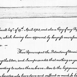 [Document, 1785 August 03]
