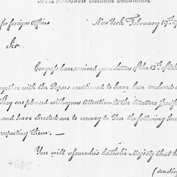 [Document, 1785 February 19]