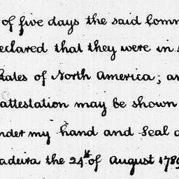 [Document, 1789 October 09]