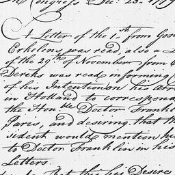 [Document, 1778 December 23]